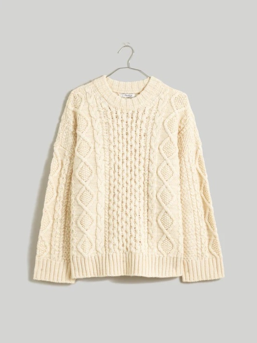 NWT Madewell Cable-Knit Oversized Sweater